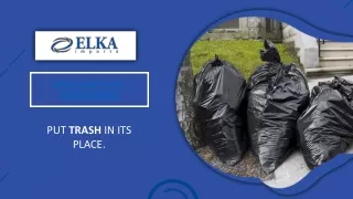 Extra Large Black Garbage Bags