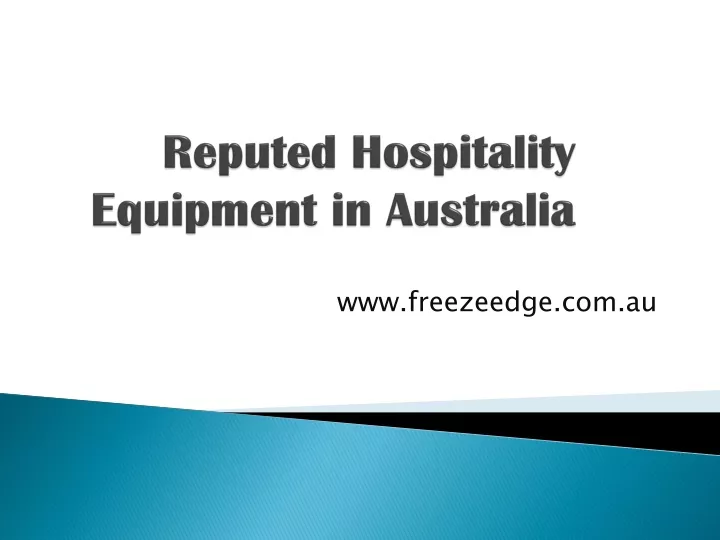 reputed hospitality equipment in australia