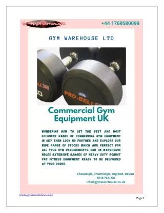 Commercial Gym Equipment in Office Improves Work Performance