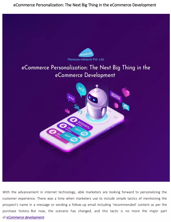 ecommerce personalization the next big thing