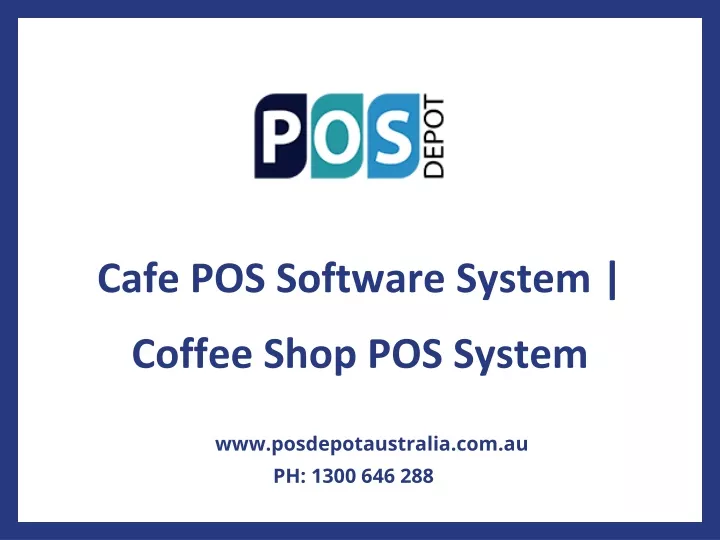 cafe pos software system coffee shop pos system
