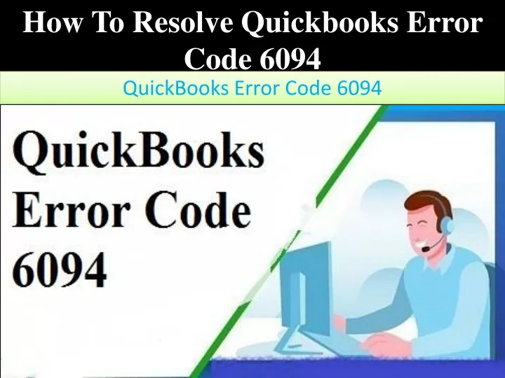 how to resolve quickbooks error code 6094