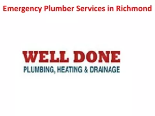 emergency plumber services in richmond