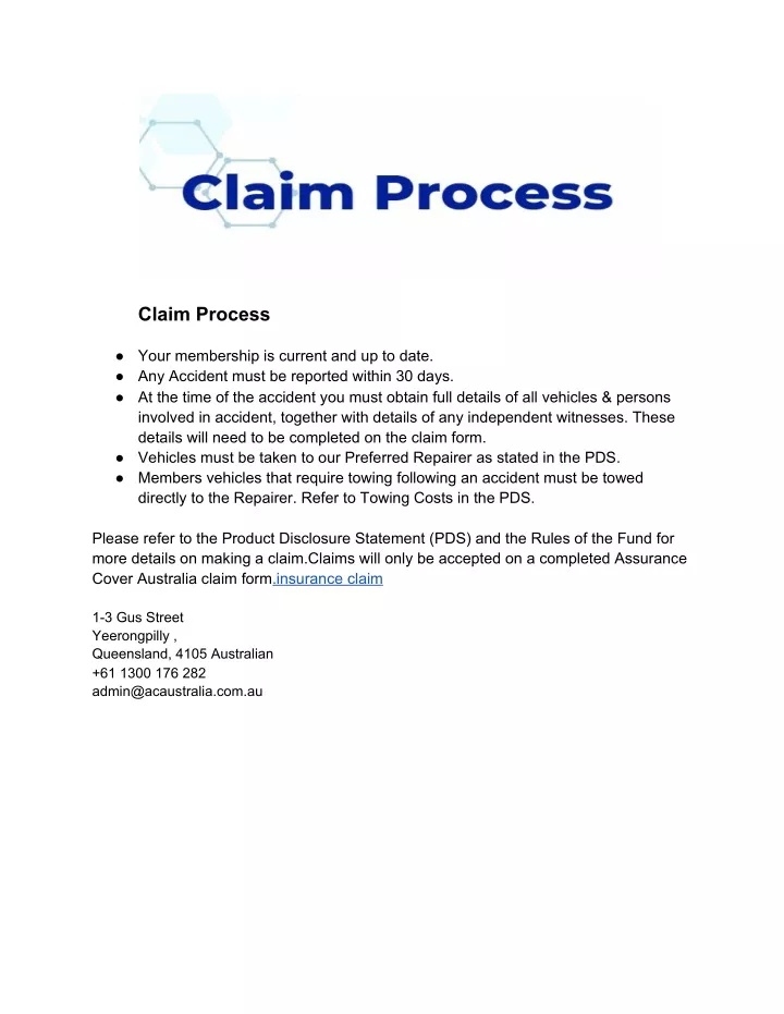 claim process