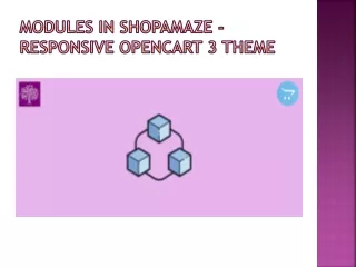modules in shopamaze responsive opencart 3 theme
