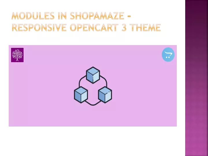 modules in shopamaze responsive opencart 3 theme
