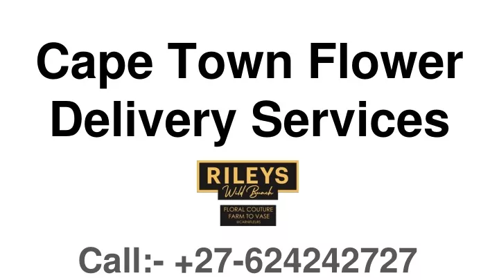 cape town flower delivery services