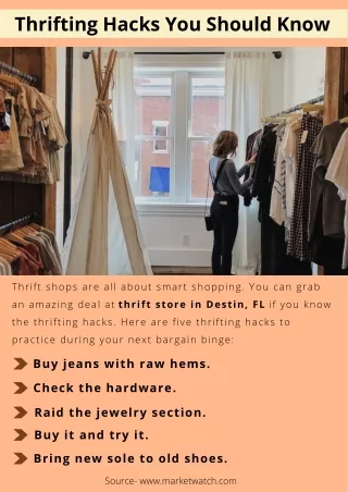 thrifting hacks you should know
