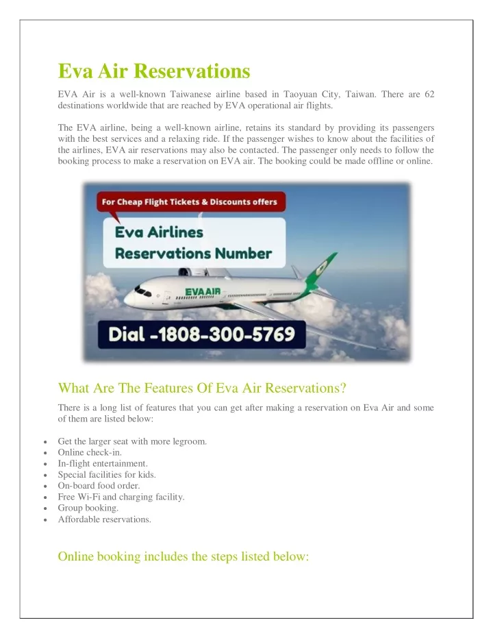 eva air reservations