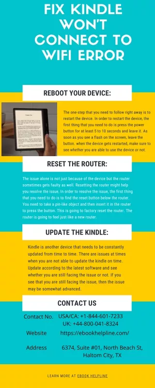 fix kindle won t connect to wifi error