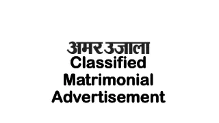 classified matrimonial advertisement