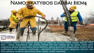 namo statybos darbai iem