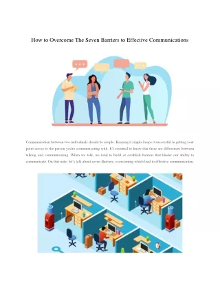 how to overcome the seven barriers to effective