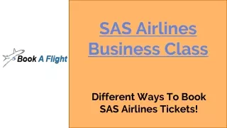 sas airlines business class