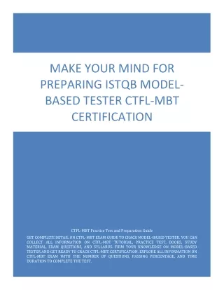 make your mind for preparing istqb model based