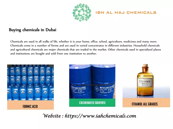 buying chemicals in dubai