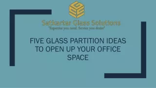 five glass partition ideas to open up your office space