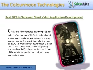 Best TikTok Clone and Short Video Application Development in India