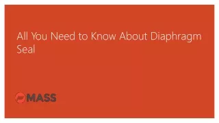 all you need to know about diaphragm seal