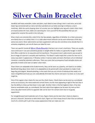 silver chain bracelet