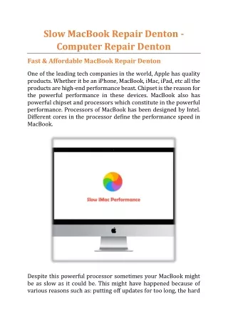 slow macbook repair denton computer repair denton