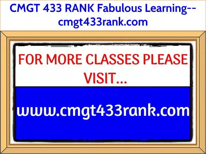 cmgt 433 rank fabulous learning cmgt433rank com