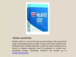 mcafee.com/activate