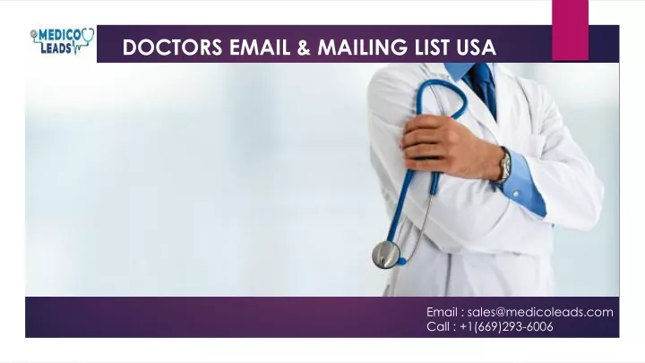 doctors email mailing list usa