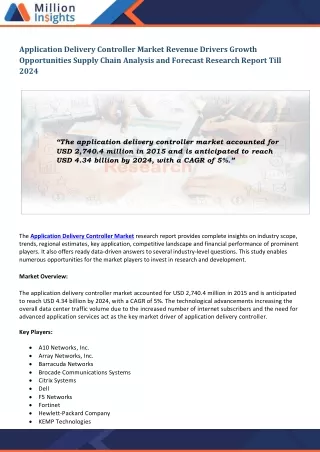 application delivery controller market revenue
