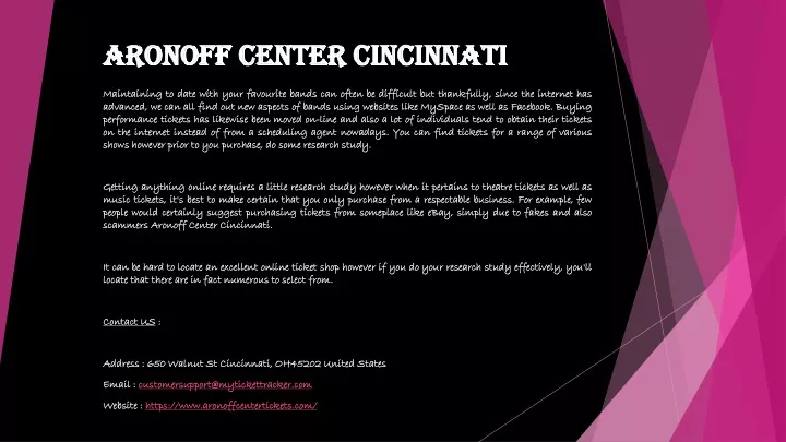 aronoff center cincinnati