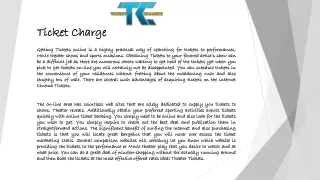 ticket charge