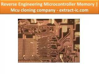 reverse engineering microcontroller memory mcu cloning company extract ic com