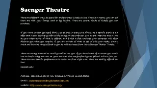 saenger theatre