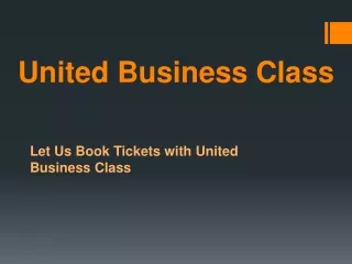 united business class