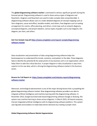 the global diagramming software market