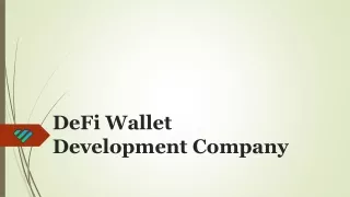 DeFi Wallet Development Company | Create your Own Wallet