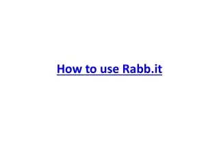 how to use rabb it