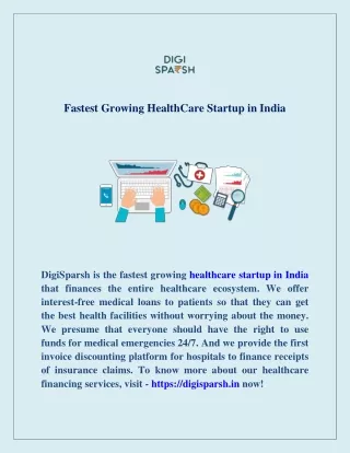 Fastest Growing HealthCare Startup in India - DigiSparh
