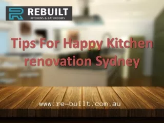 Tips for Happy Kitchen Renovation Sydney