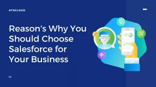 Reason's Why You Should Choose Salesforce for Your Business