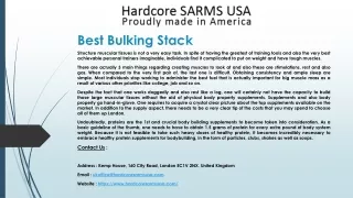 best bulking stack