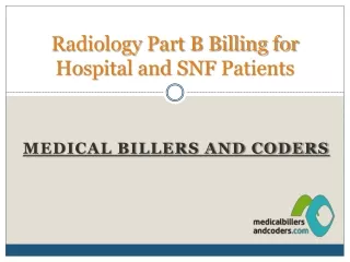 radiology part b billing for hospital and snf patients