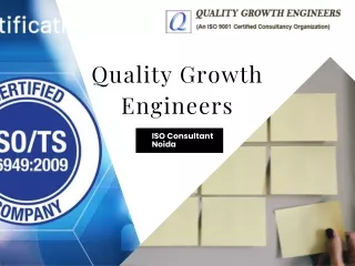 Best ISO Consultant in Noida - Quality Growth Engineer