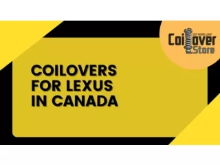Collection of Coilovers for Lexus in Canada | Coiloverstore.ca