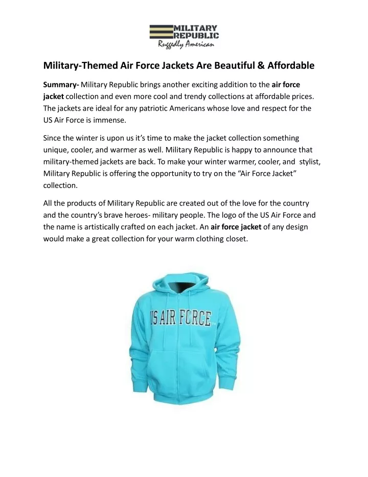 military themed air force jackets are beautiful