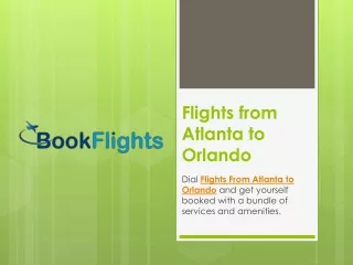flights from atlanta to orlando
