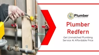 Get The Best and Unmatched Plumber in Redfern