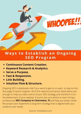 ways to establish an ongoing seo program