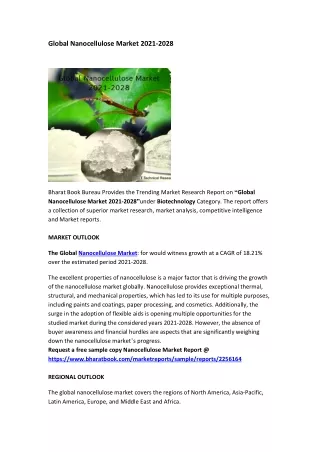 global nanocellulose market 2021 2028