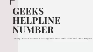 geeks helpline number